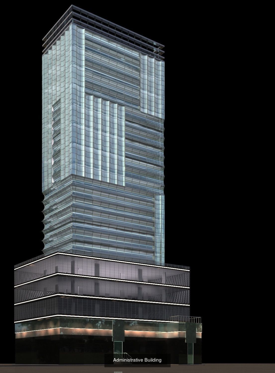 Modern administrative Buildings 3D Model Collection_2