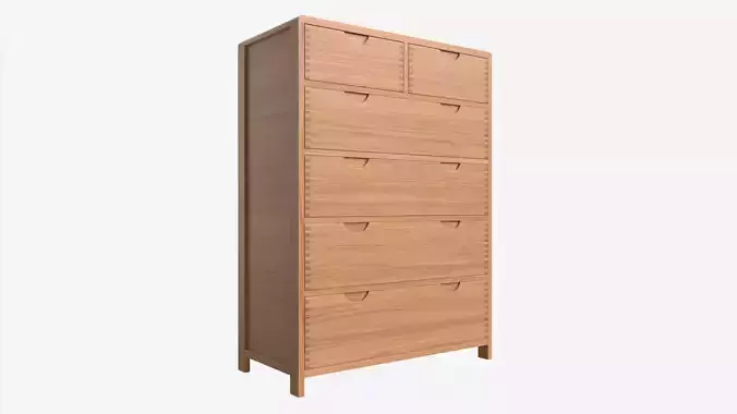 Tall Wide Chest Ercol Bosco 3D model
