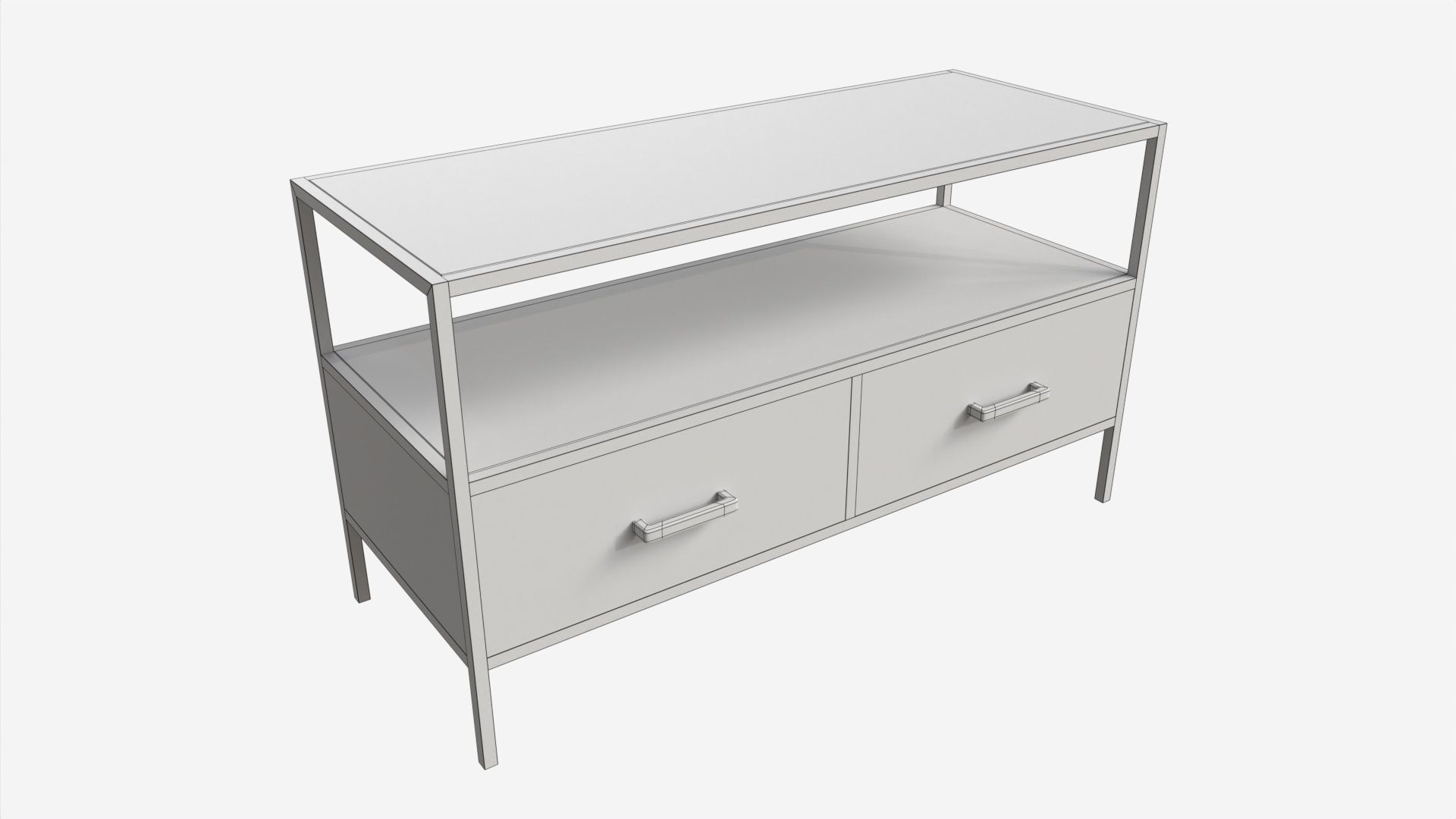 TV table Seaford 01 3D model_6