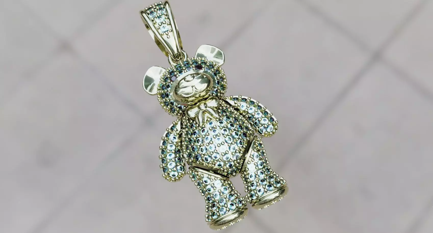 Teddy bear 2 3D print model_0