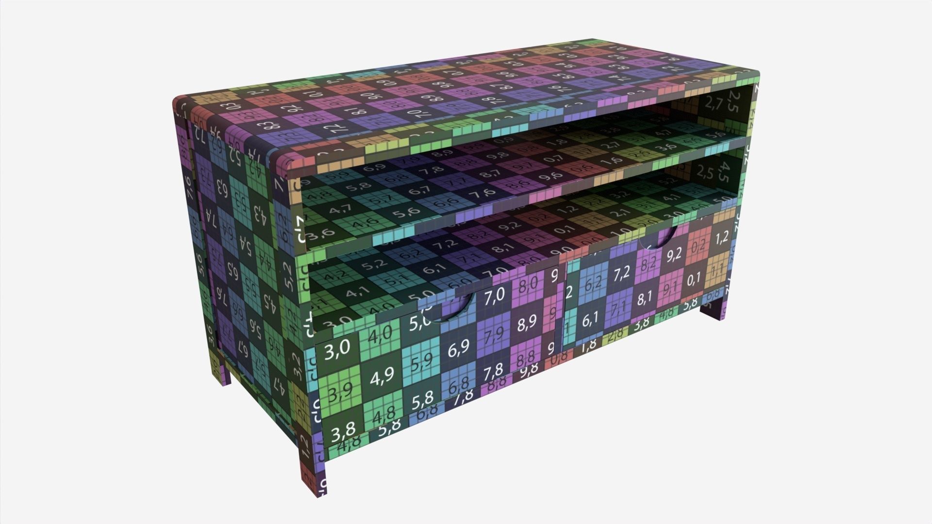 TV Unit Ercol Bosco 3D model_7