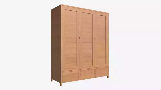 Wardrobe 3 Door Ercol Bosco 3D model