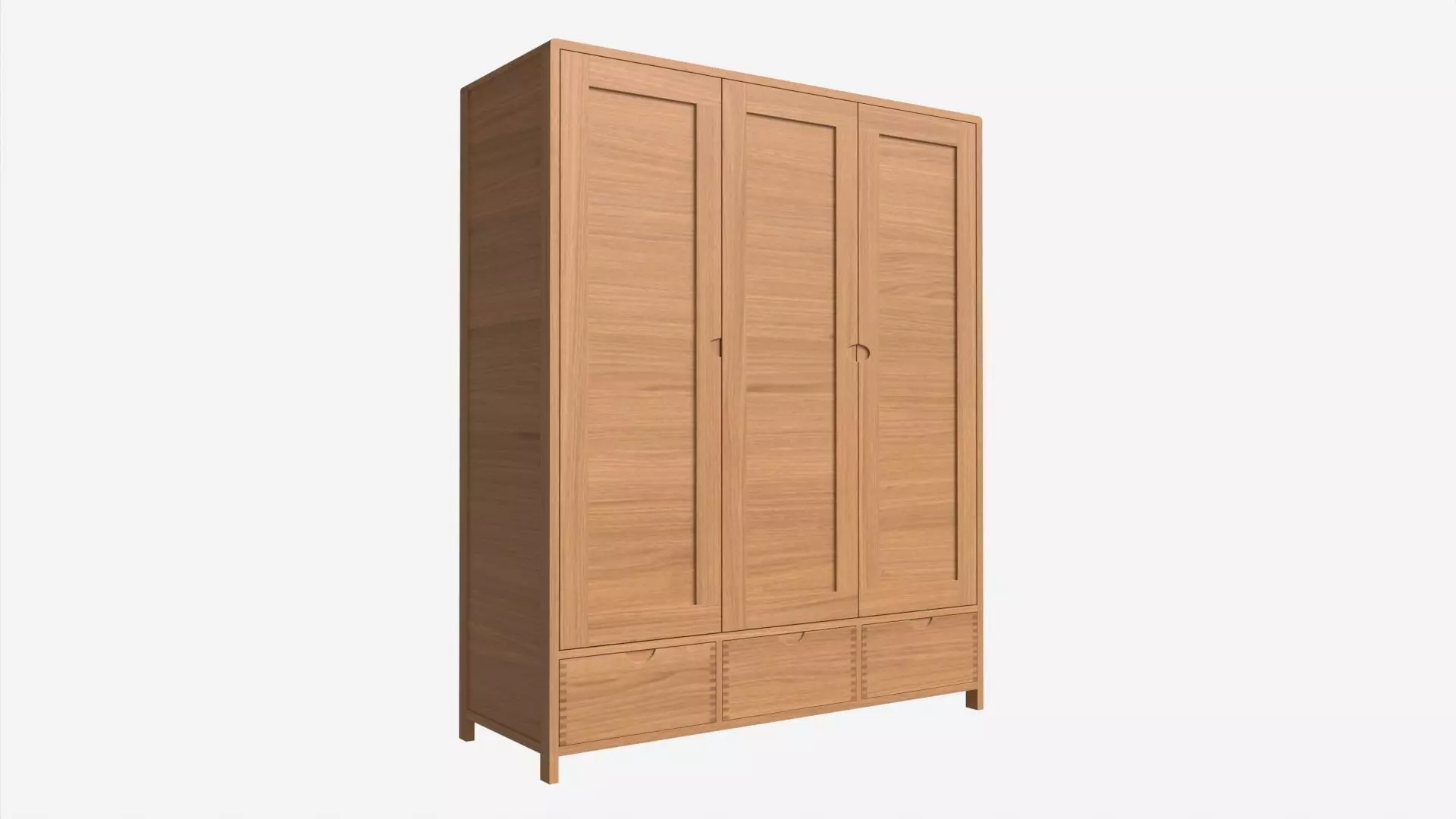 Wardrobe 3 Door Ercol Bosco 3D model_0