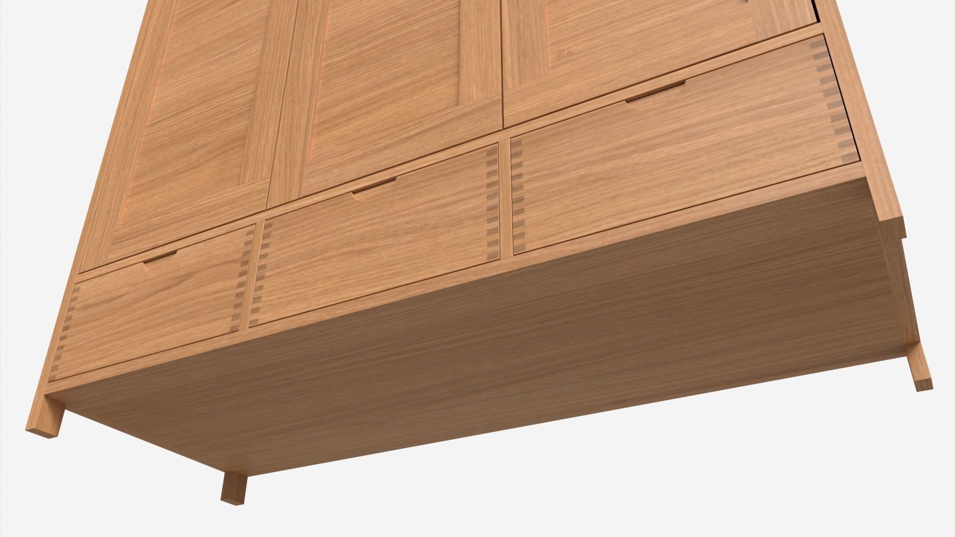Wardrobe 3 Door Ercol Bosco 3D model_2