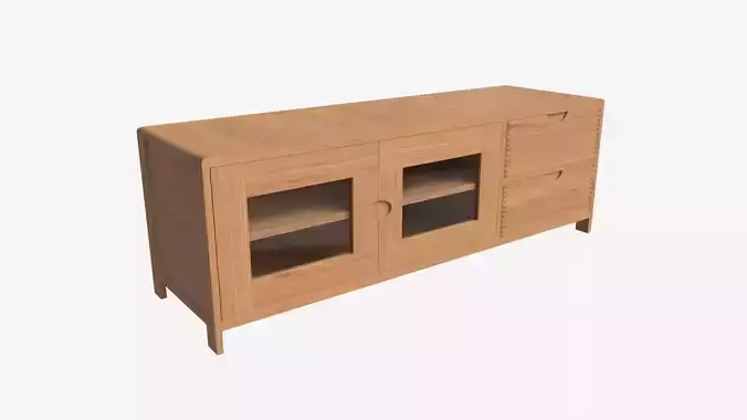 Wide TV Unit Ercol Bosco 3D model