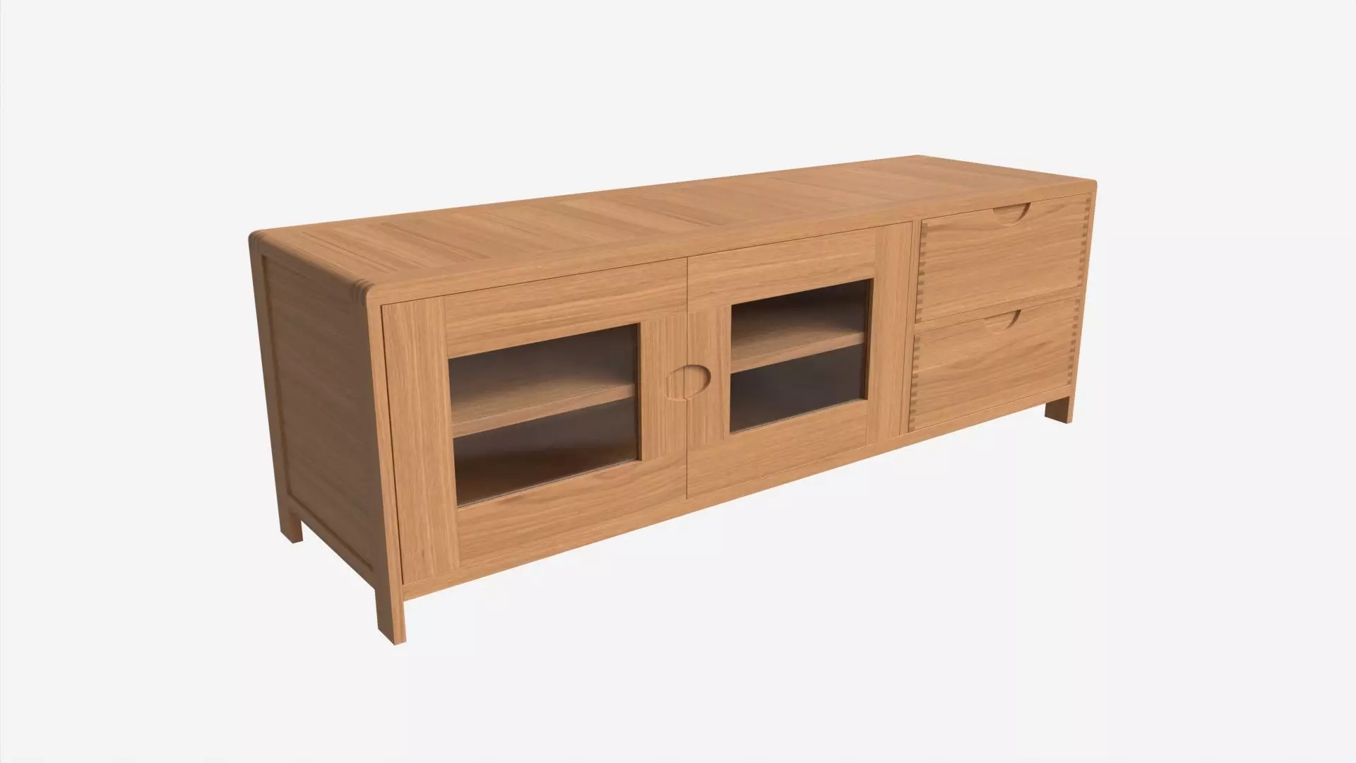 Wide TV Unit Ercol Bosco 3D model_0