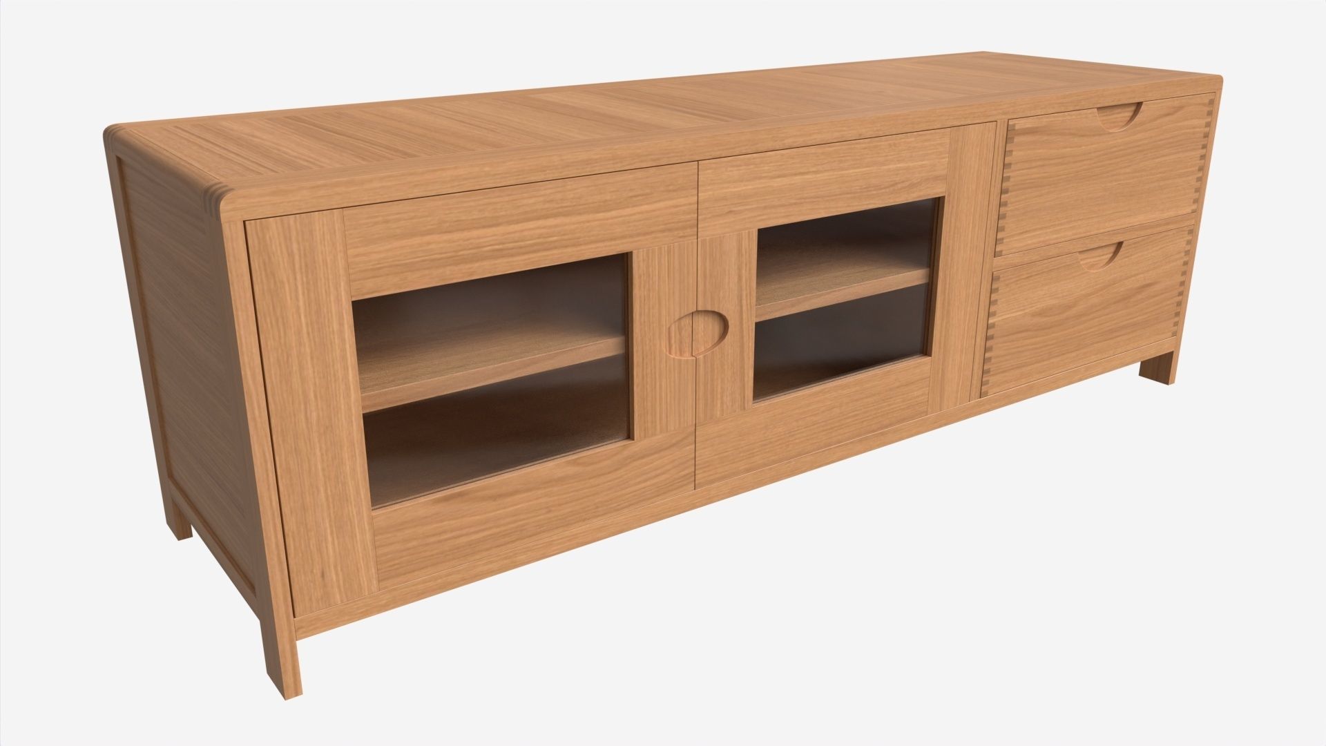 Wide TV Unit Ercol Bosco 3D model_1