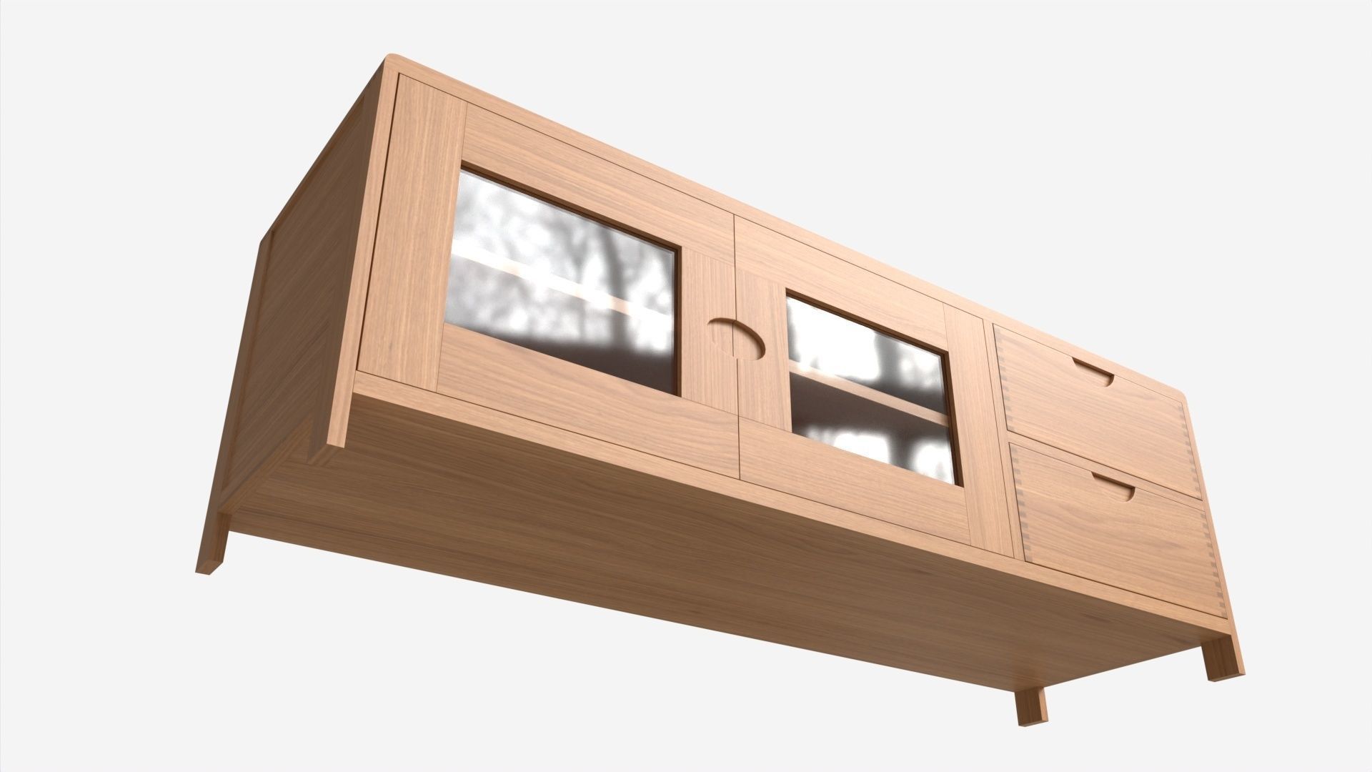 Wide TV Unit Ercol Bosco 3D model_3