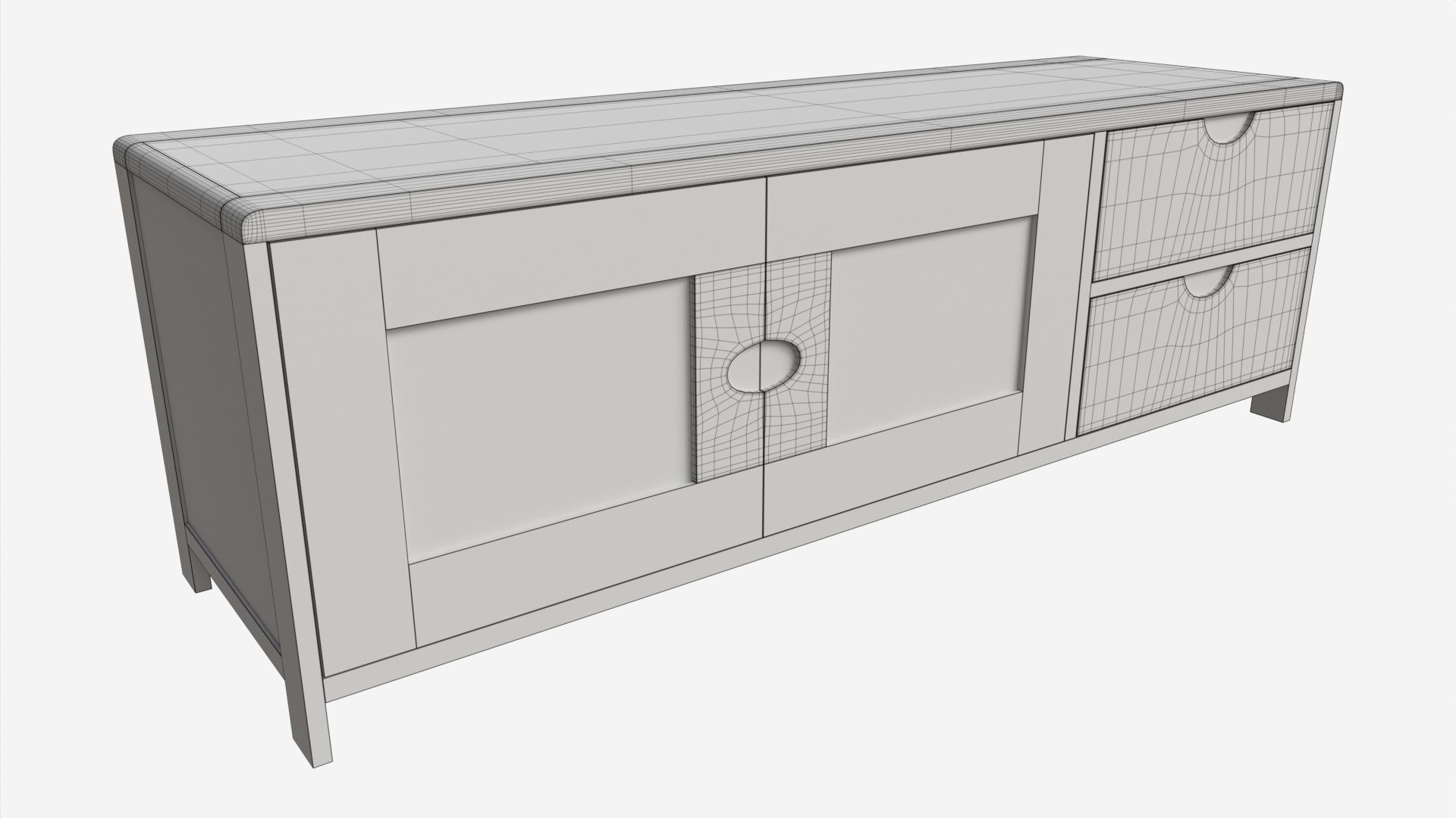Wide TV Unit Ercol Bosco 3D model_7