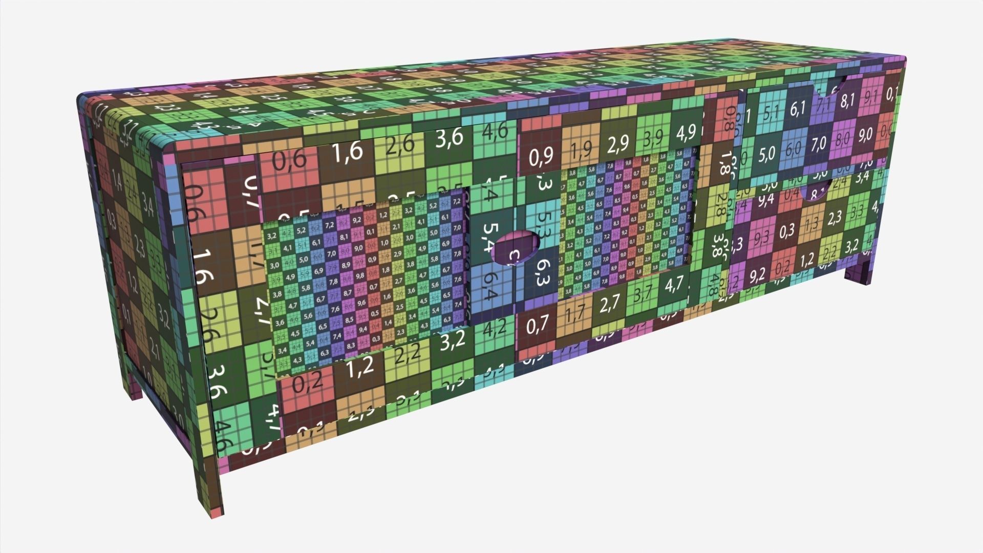 Wide TV Unit Ercol Bosco 3D model_8
