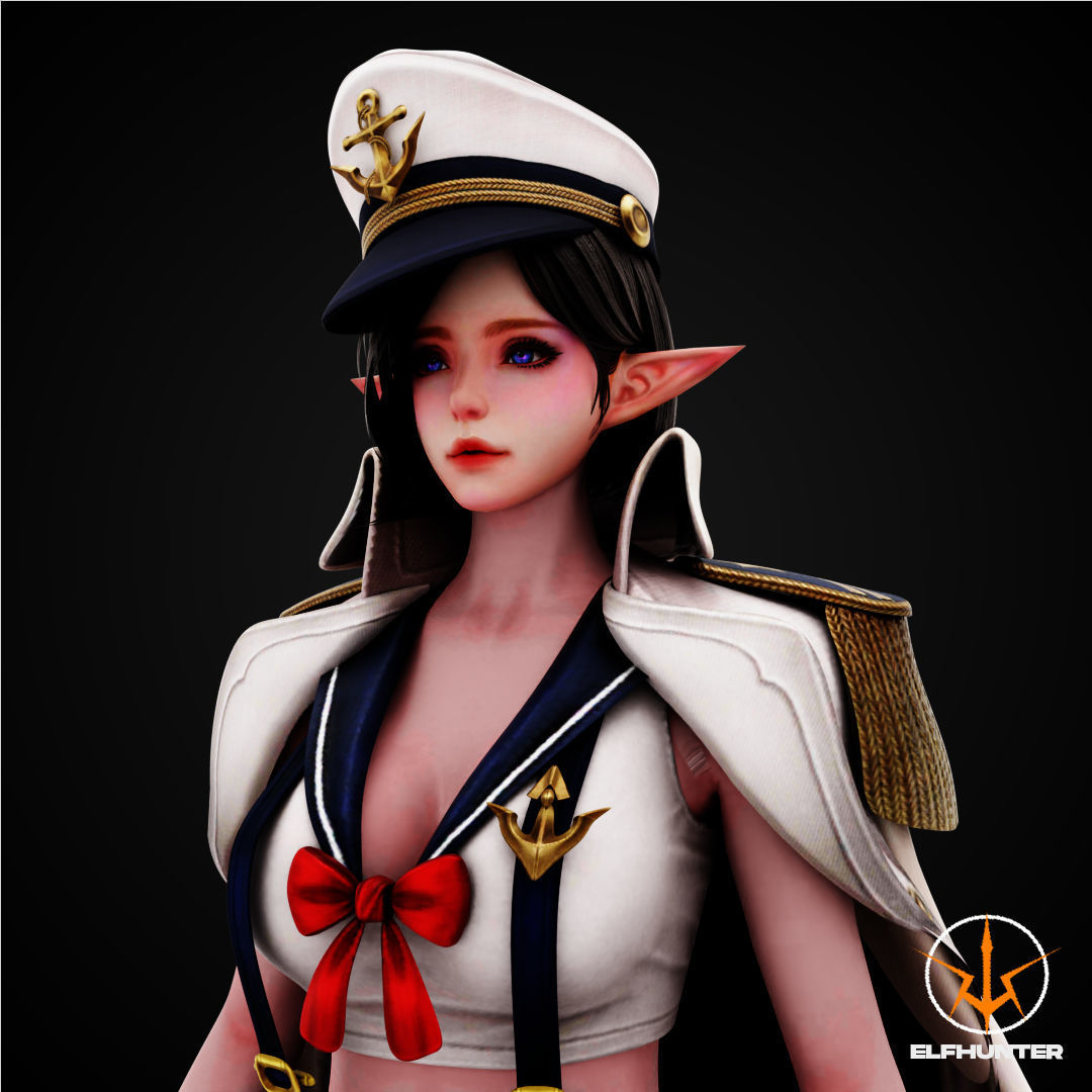 3D model EXCLUSIVE ELF HUNTER ELF HUNTER EDITION RIGGED CHARACTER ELF ...