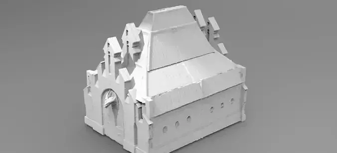 Lizard Man Town Hall Mining colony 1 3D