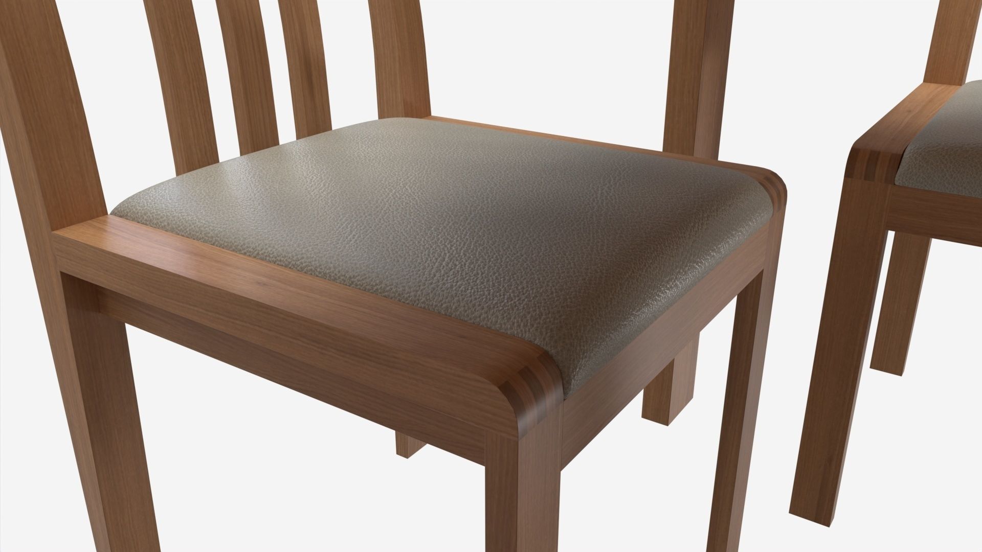 Dining Table with Chairs Ercol Bosco 3D model_4