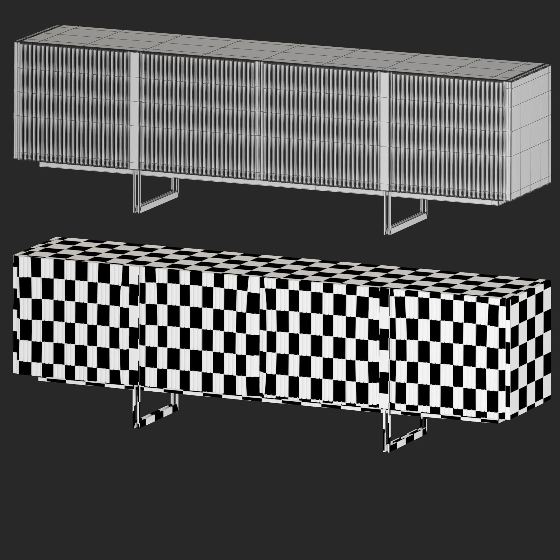 Jeromen Modern TV Stand 3D model_1