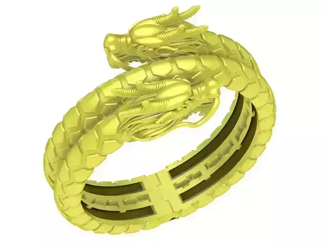 zodiac lucky chinese dragon men bangle 4164 3D print model