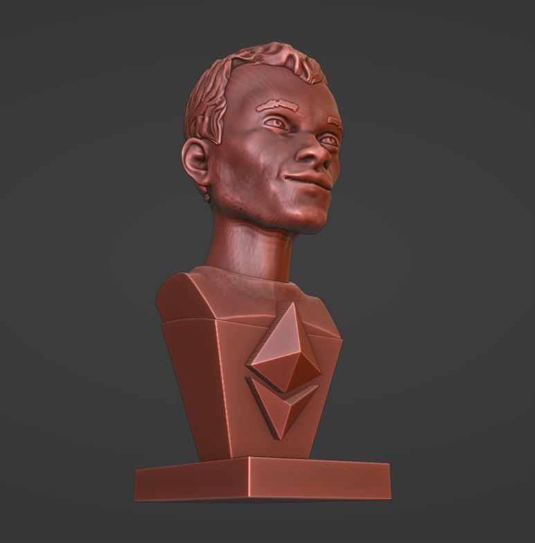 Vitalik Buterin - 3D Bust 3D print model_7