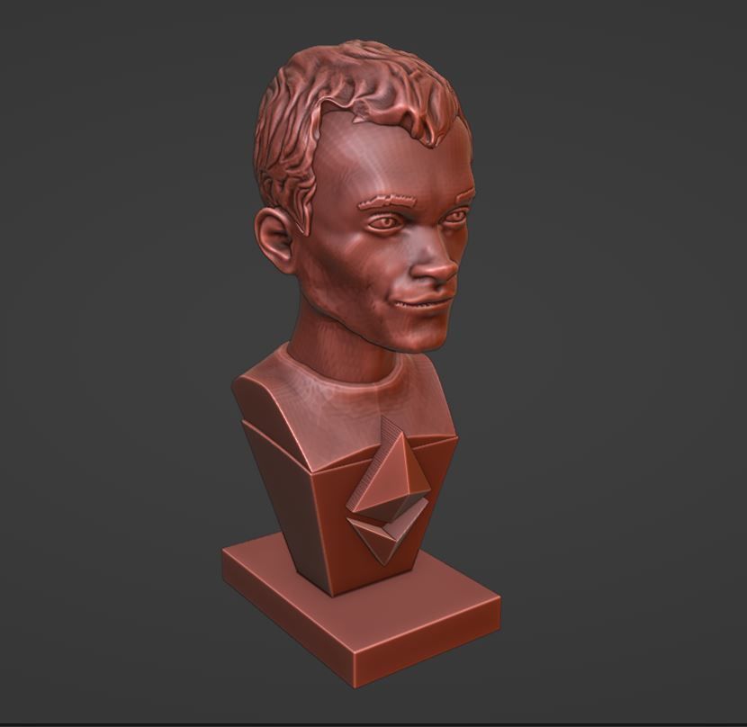 Vitalik Buterin - 3D Bust 3D print model_1