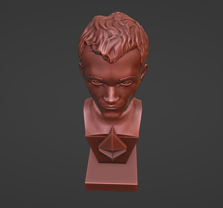 Vitalik Buterin - 3D Bust 3D print model_8