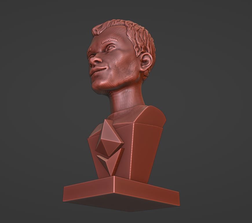 Vitalik Buterin - 3D Bust 3D print model_6