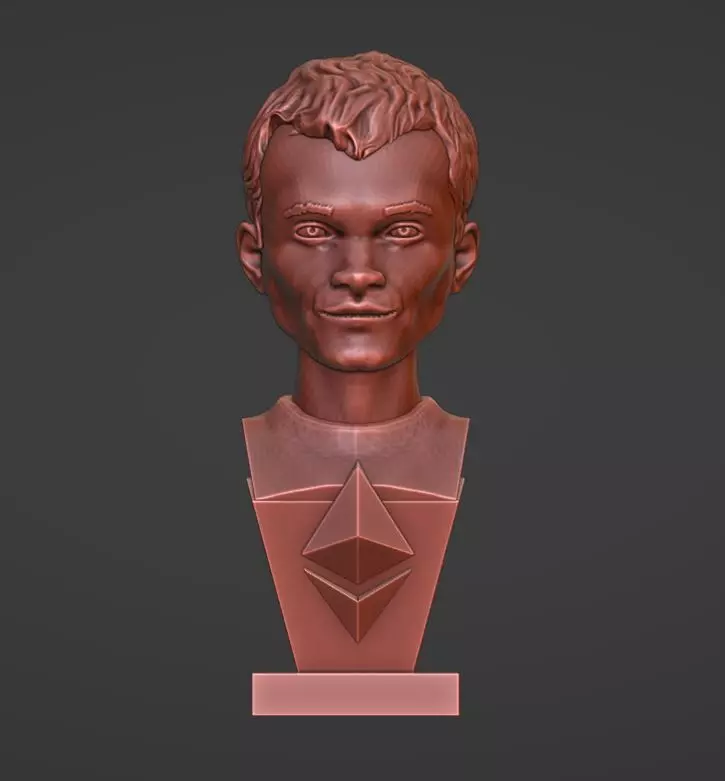 Vitalik Buterin - 3D Bust 3D print model_0