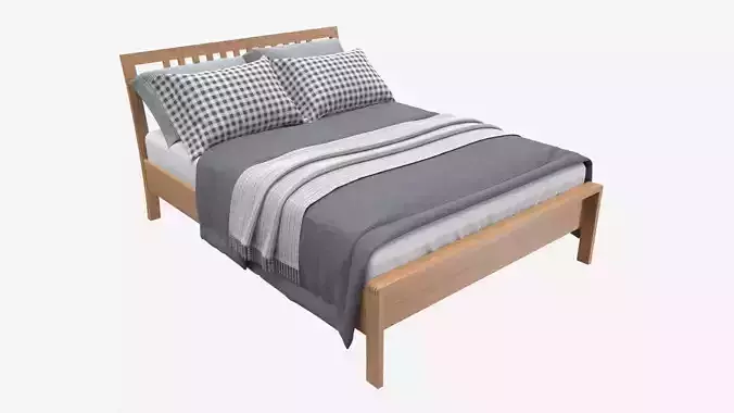 Kingsize Bed Ercol Bosco 3D model