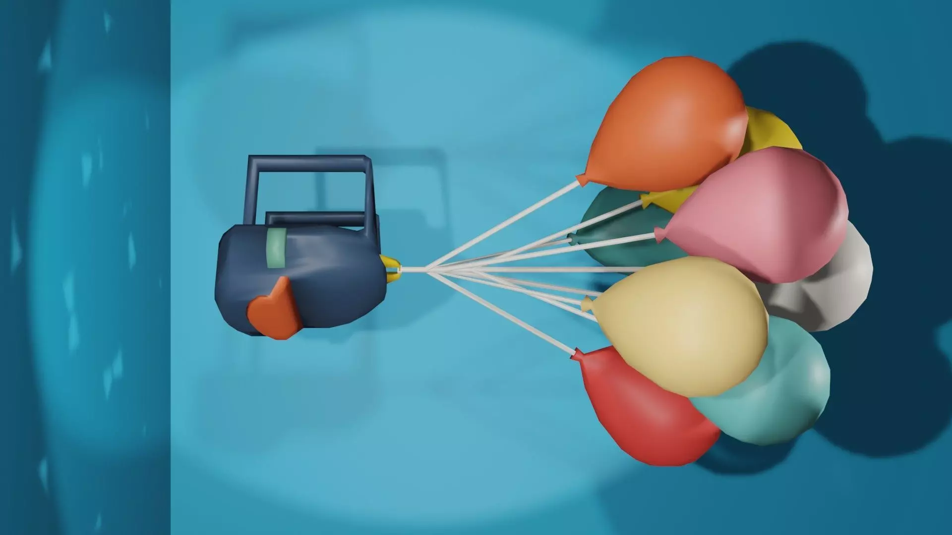 Balloon Backpack 3D model
