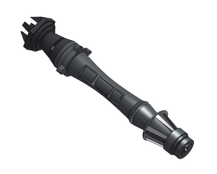 Reys Lightsaber  3D print model_0