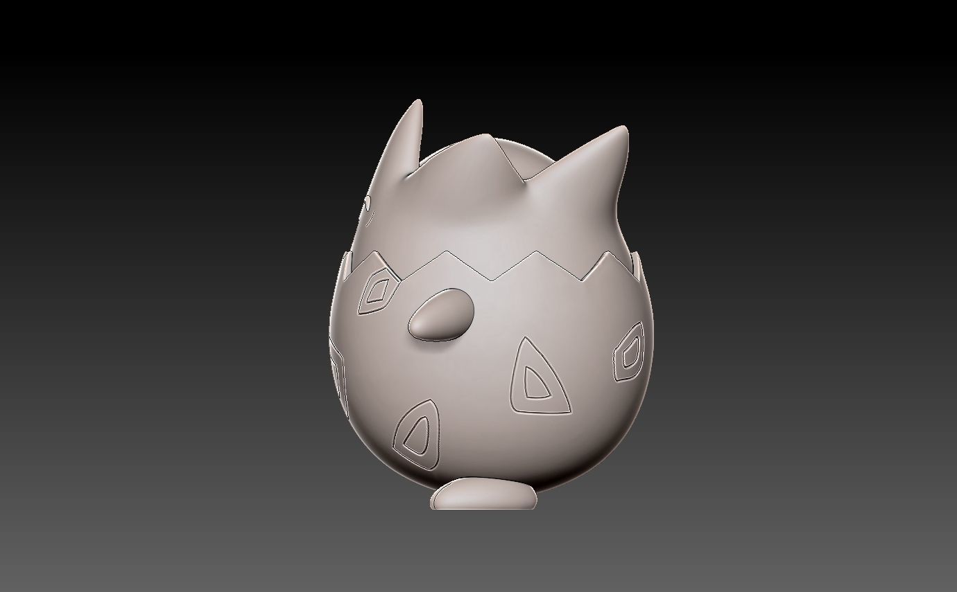 Pokemon togepi 3D print model_6