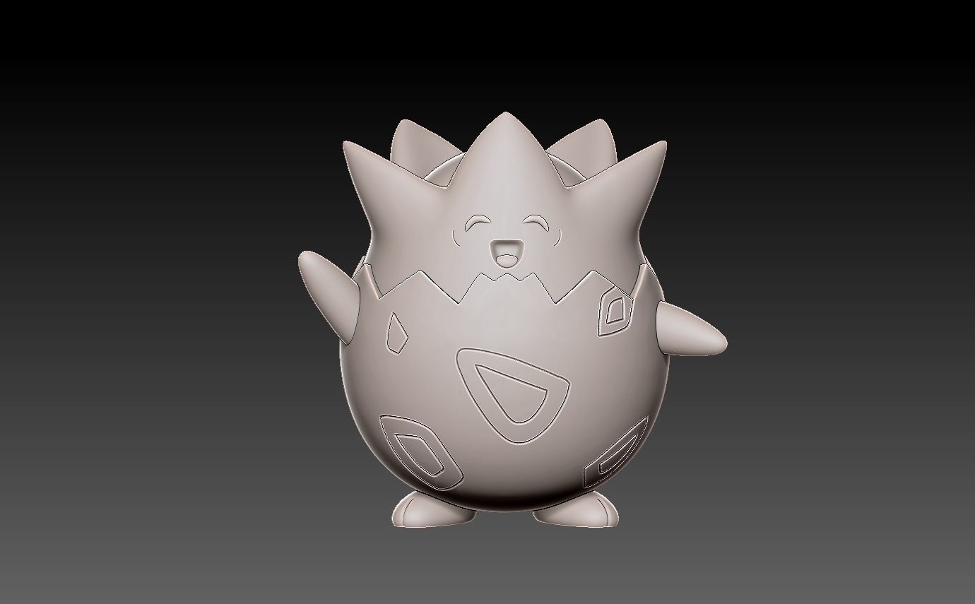 Pokemon togepi 3D print model_2