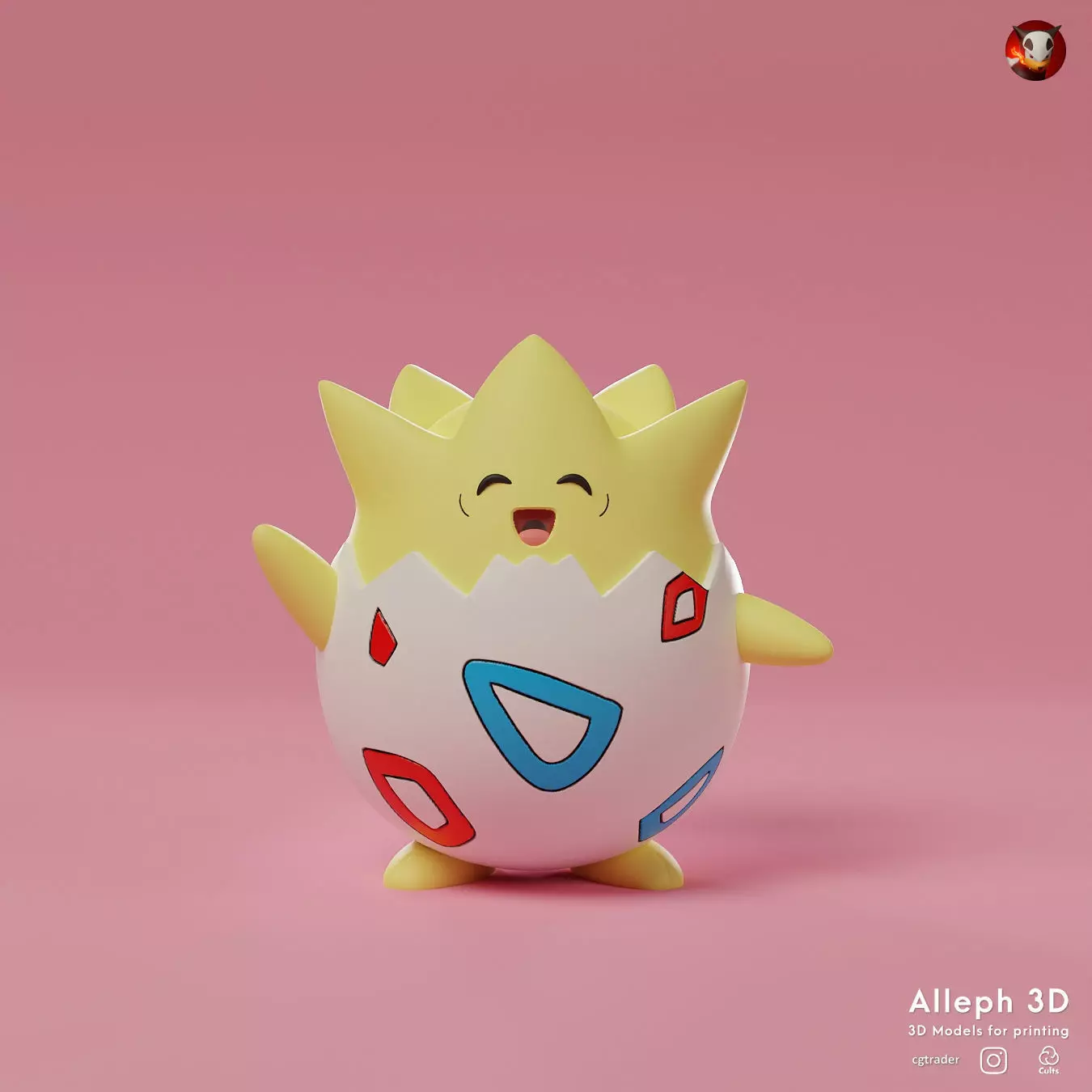 Pokemon togepi 3D print model_0