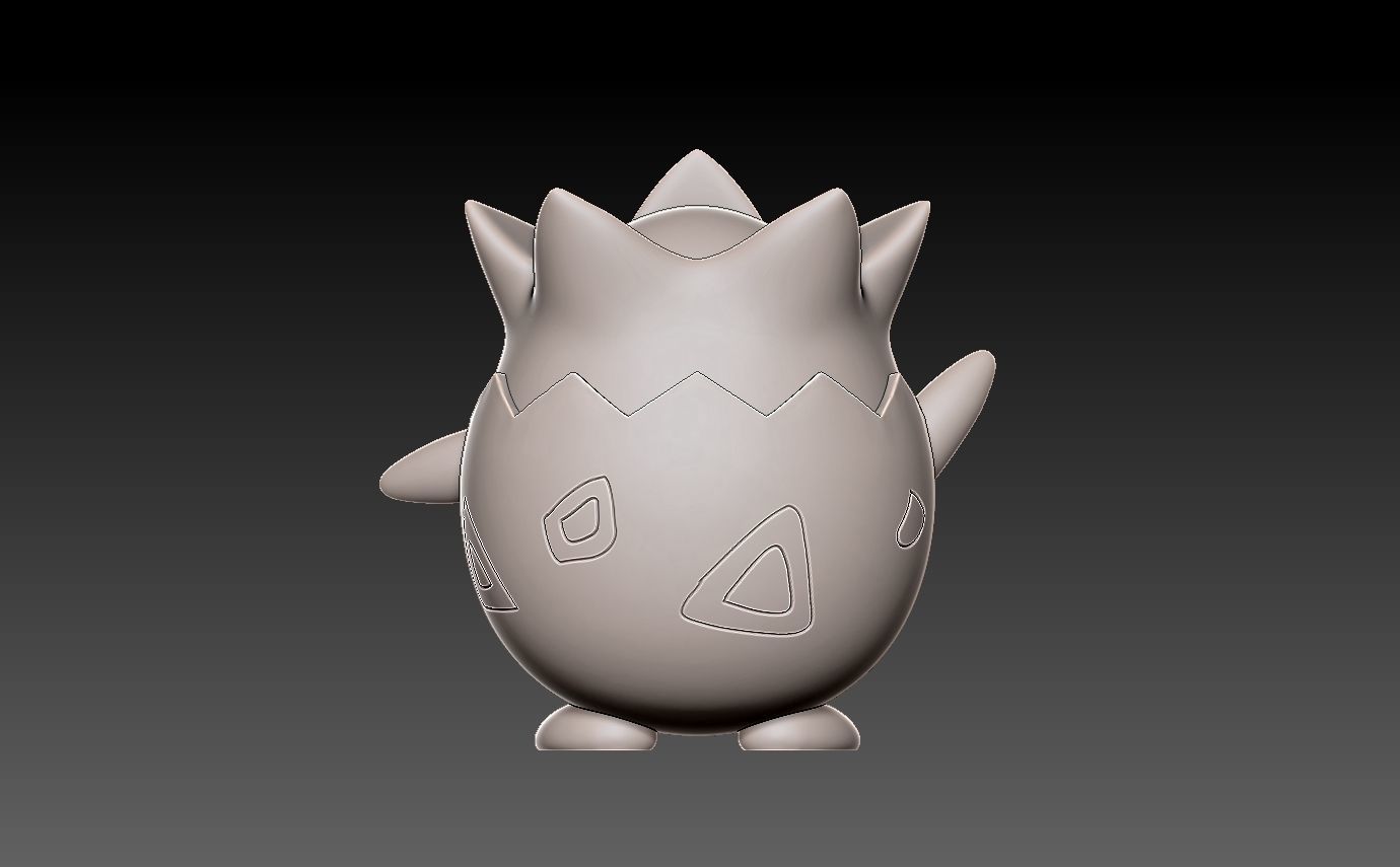 Pokemon togepi 3D print model_8
