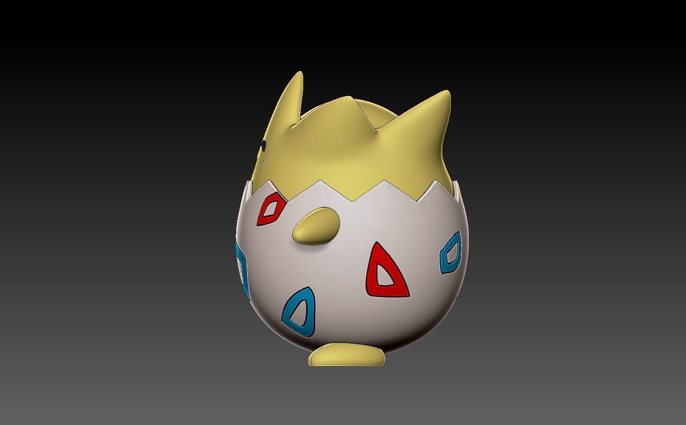 Pokemon togepi 3D print model_5