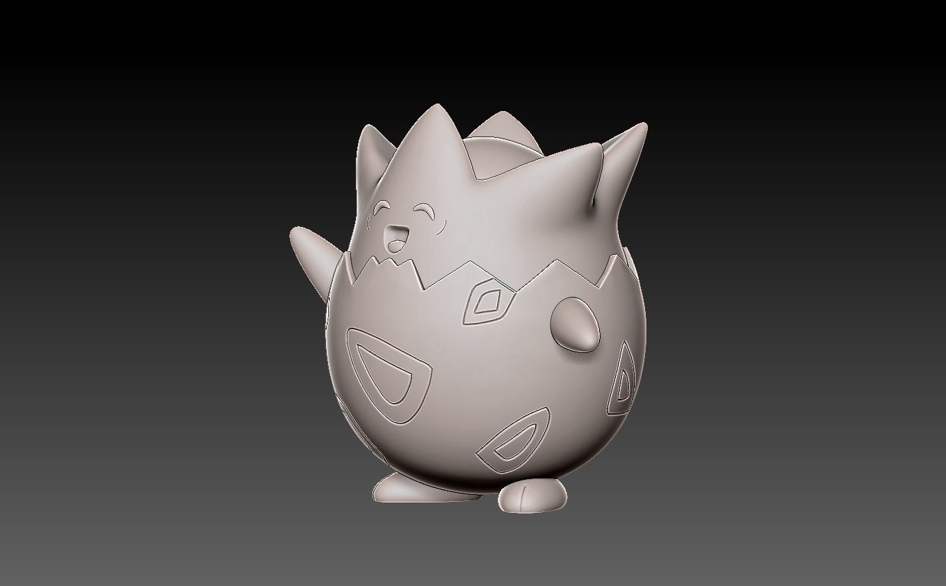 pokemon togepi evolution pack 3D print model_15