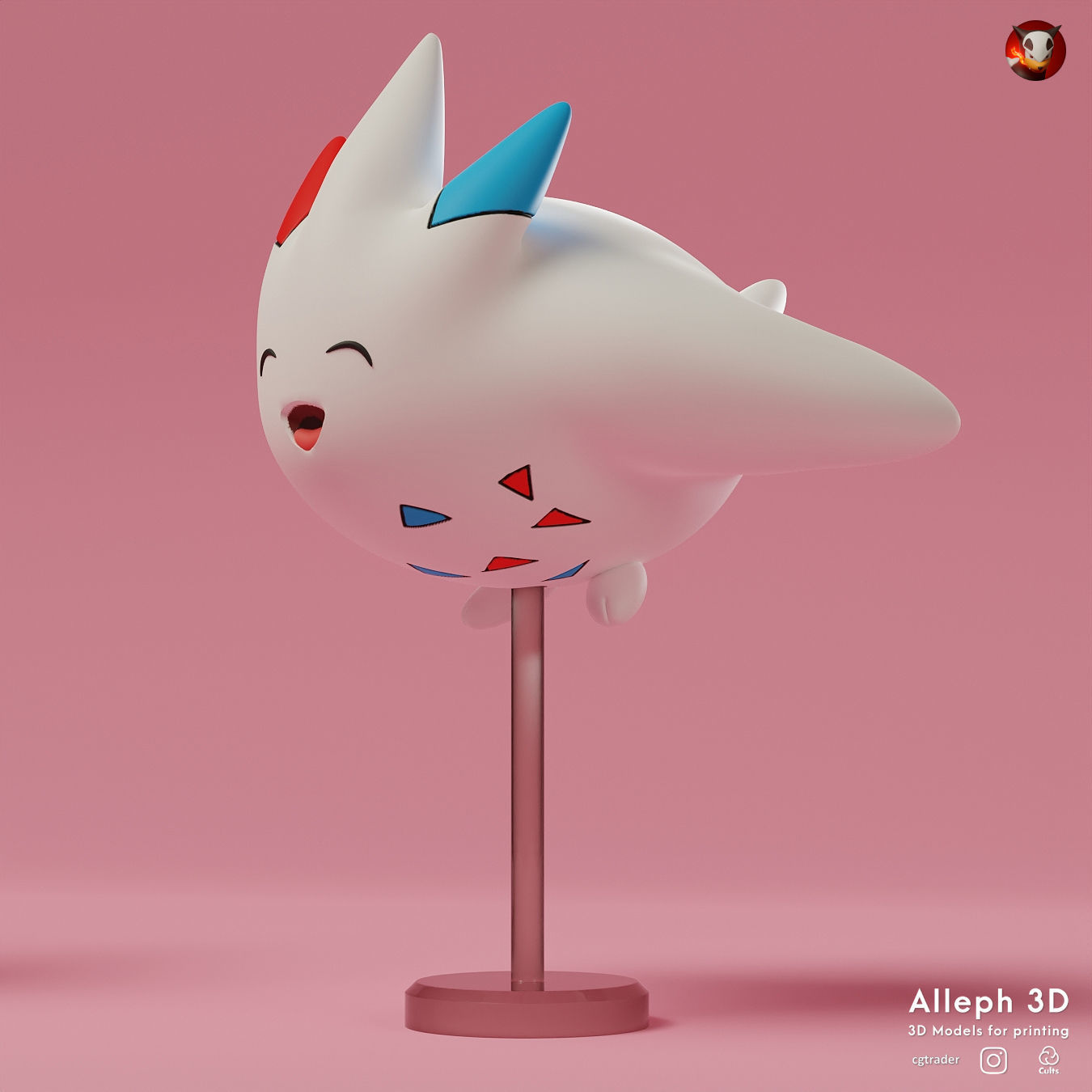 pokemon togepi evolution pack 3D print model_5