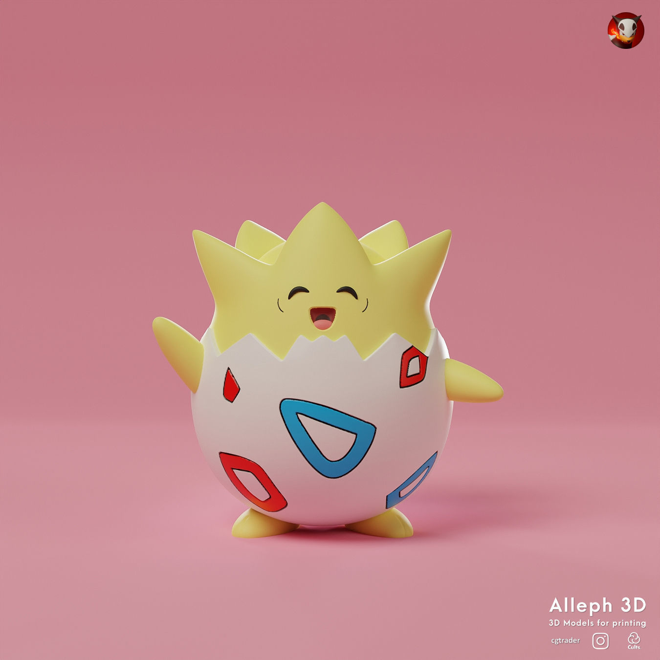 pokemon togepi evolution pack 3D print model_1