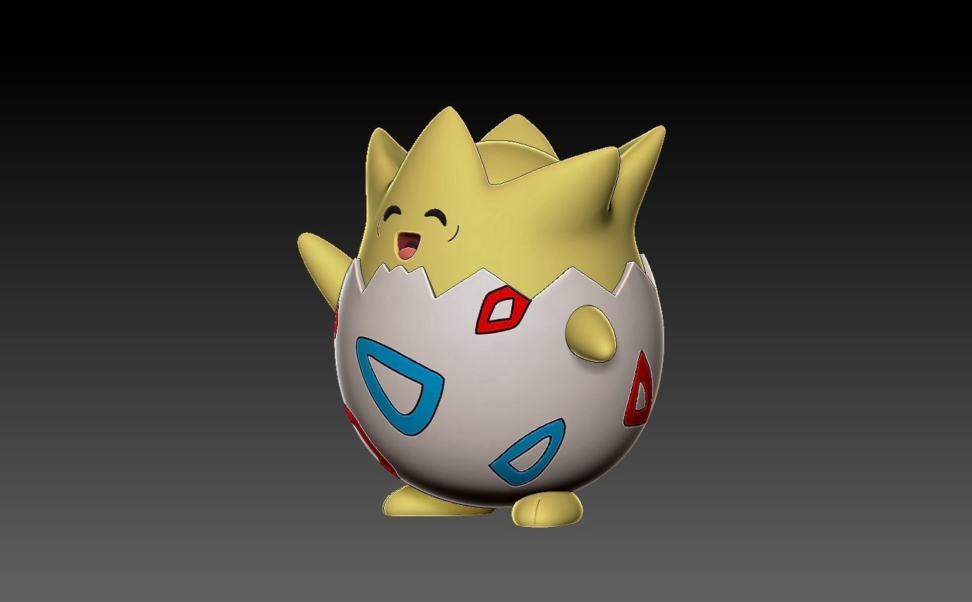 pokemon togepi evolution pack 3D print model_12