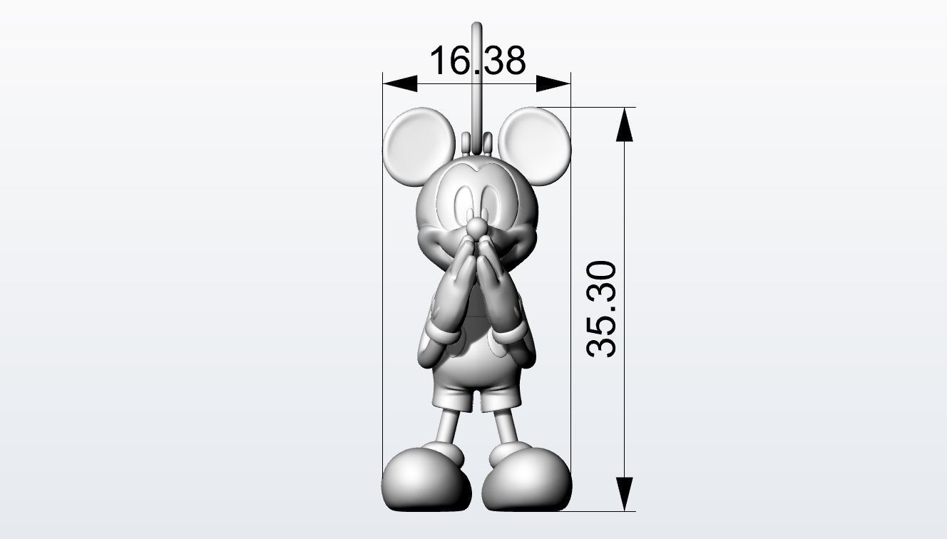 Mickey Mouse 3D print model_2