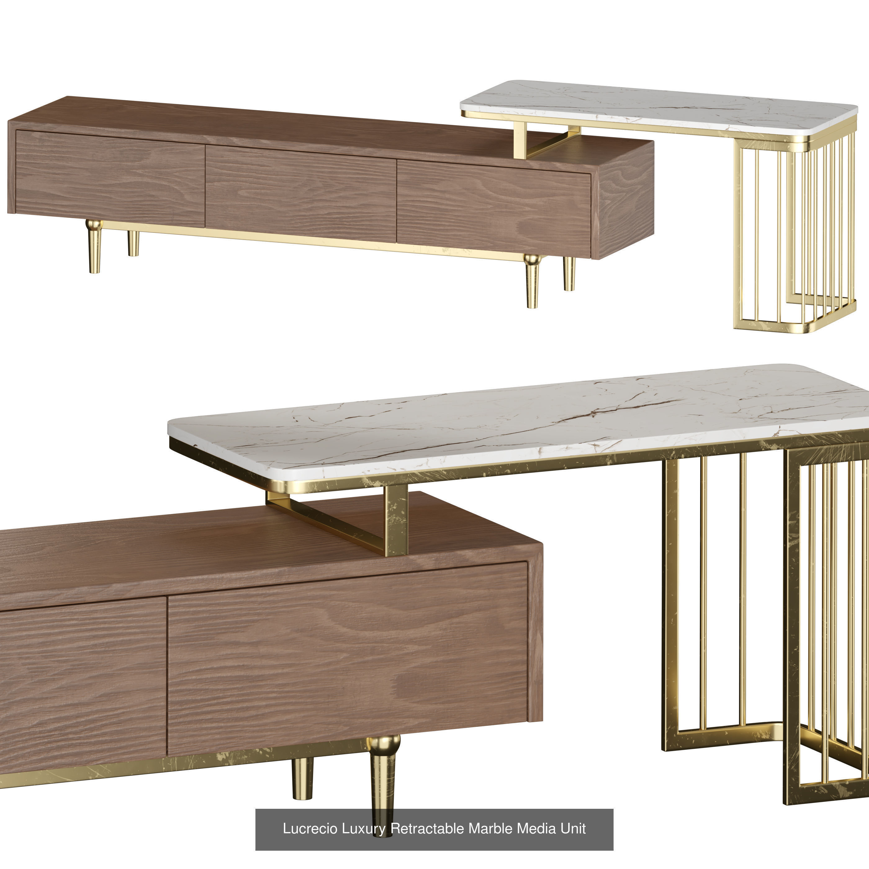 tv stand 3D Model Collection_15