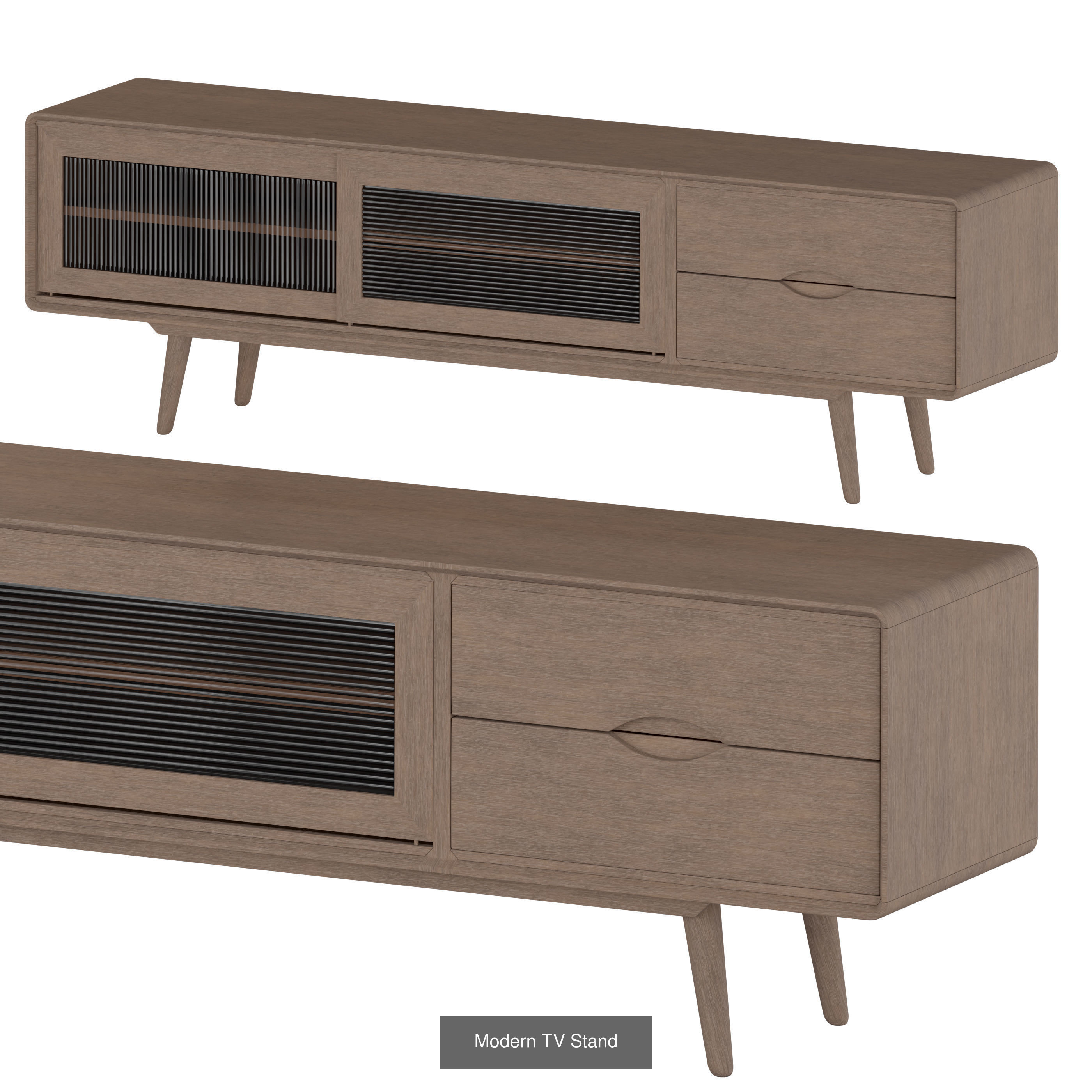 tv stand 3D Model Collection_7