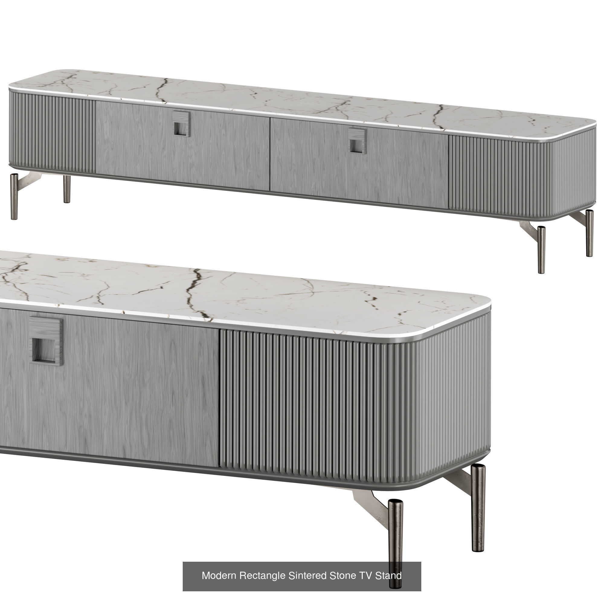 tv stand 3D Model Collection_4