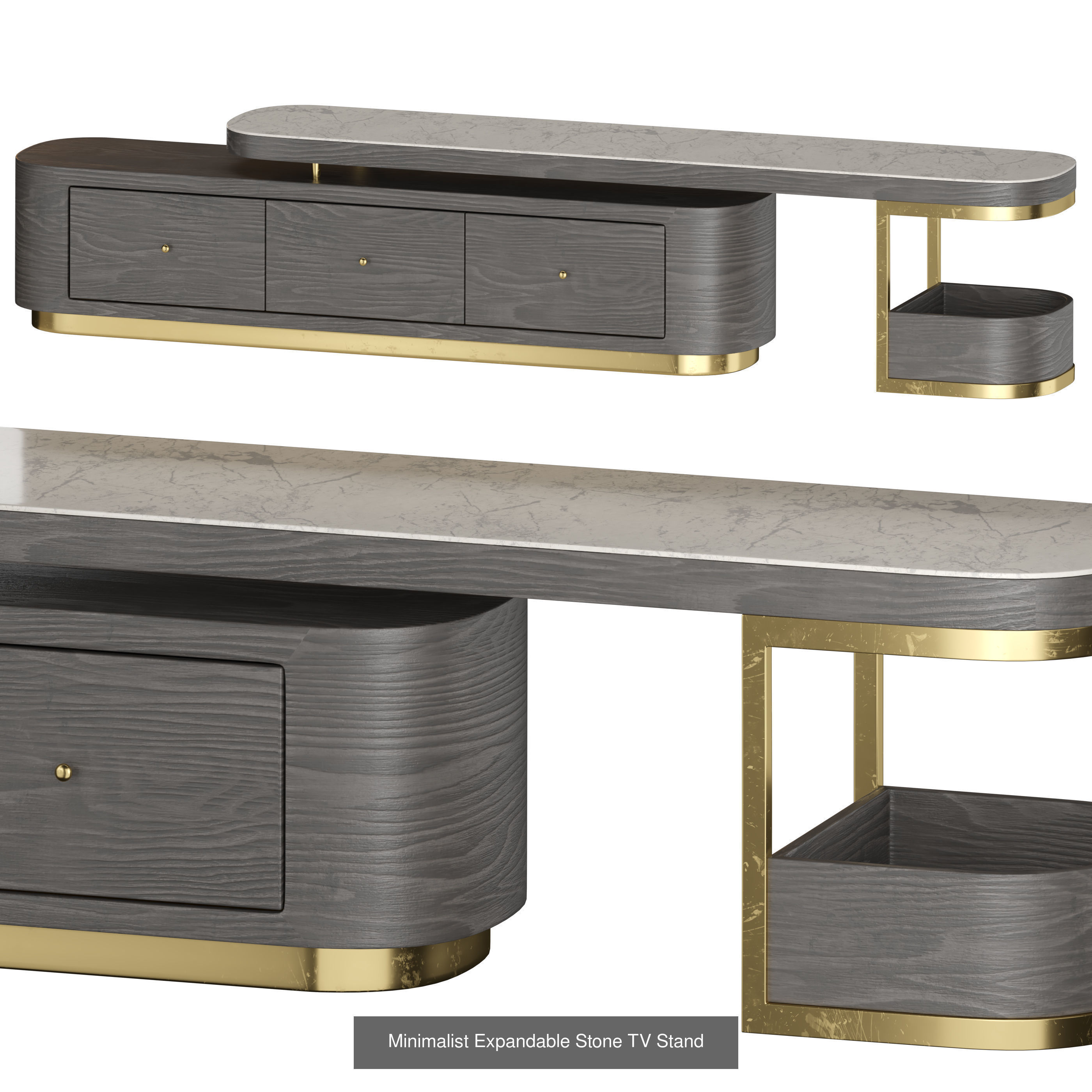 tv stand 3D Model Collection_13