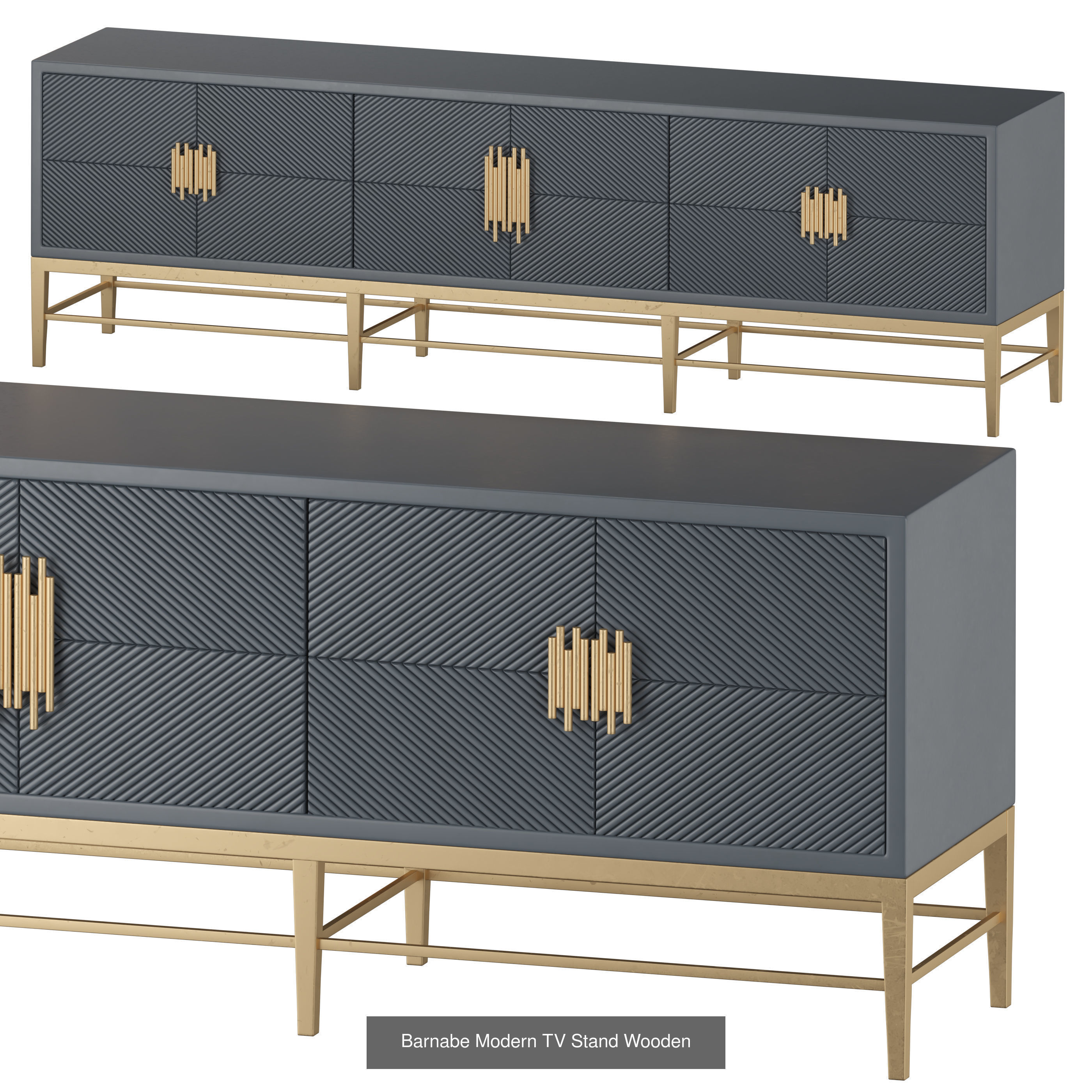 tv stand 3D Model Collection_9