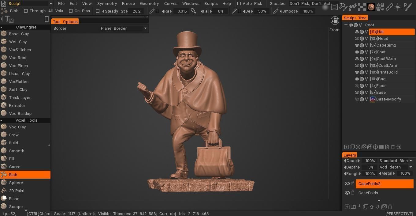 Haunted Mansion Phineas The Traveler Ghost 3D Printable Sculpt 3D print model_24