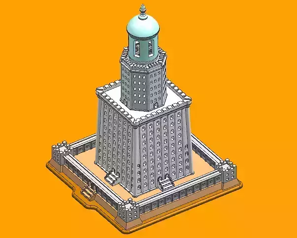 Lighthouse of Alexandria 3D print model