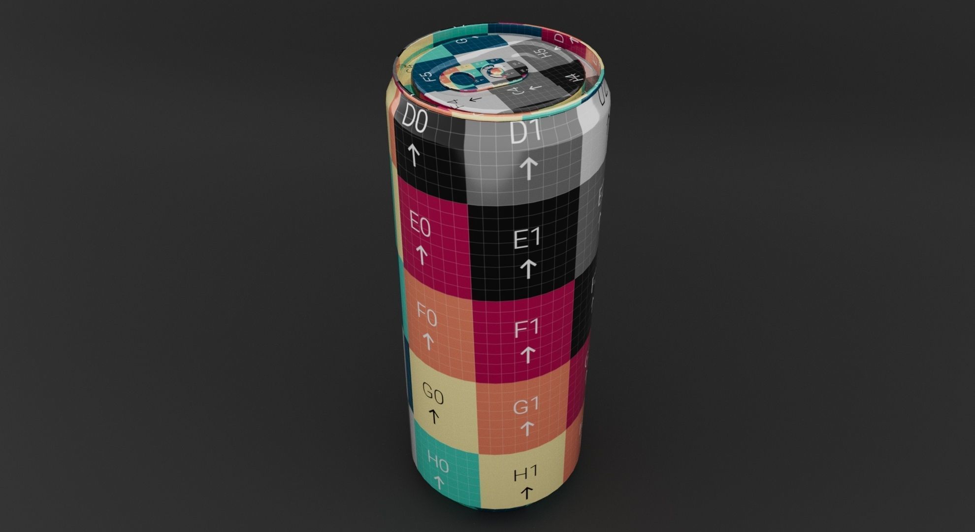 Aluminum Can 330ml Free 3D model Free 3D model_1