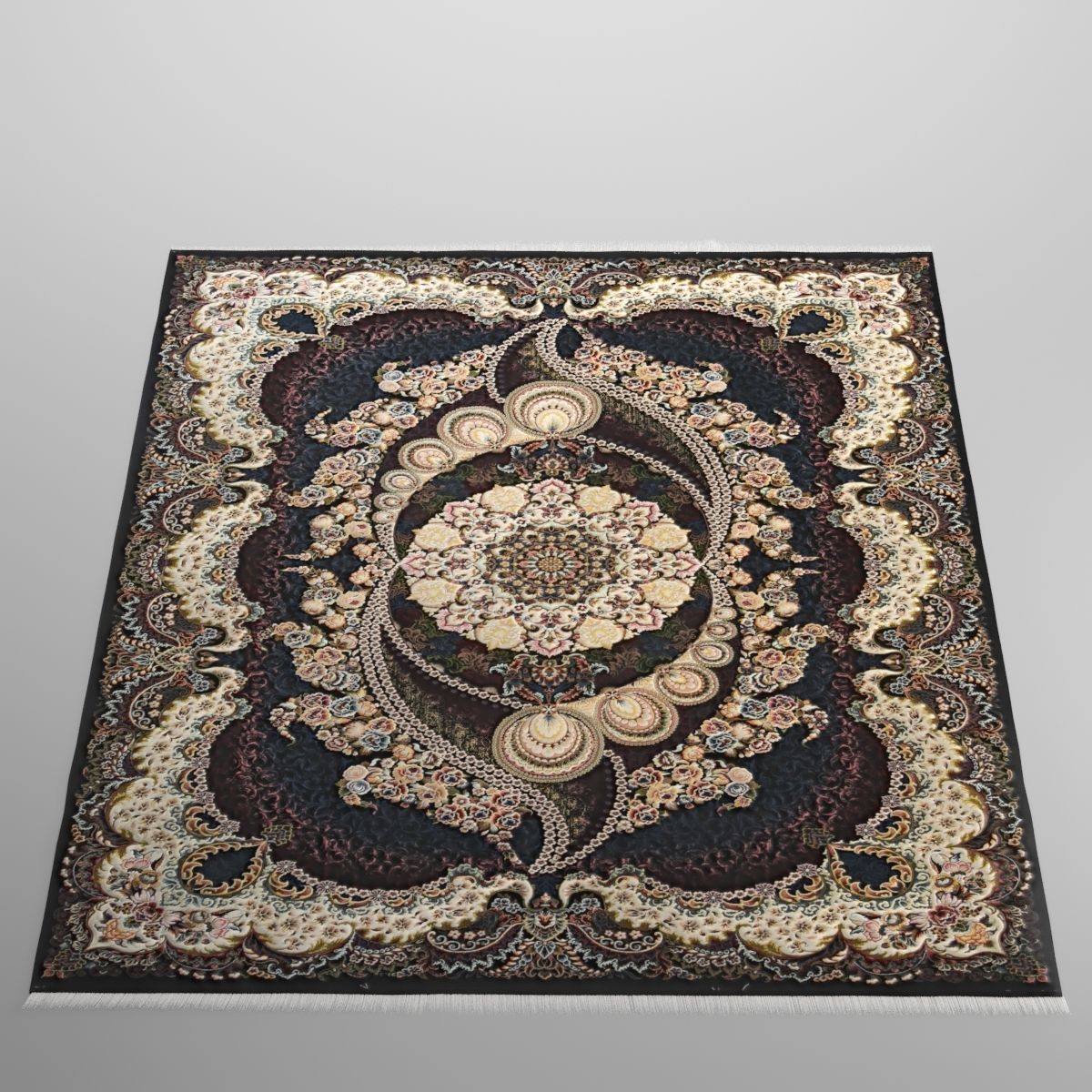Persian Carpet Collection-vol1-4k texture Low-poly 3D model_6