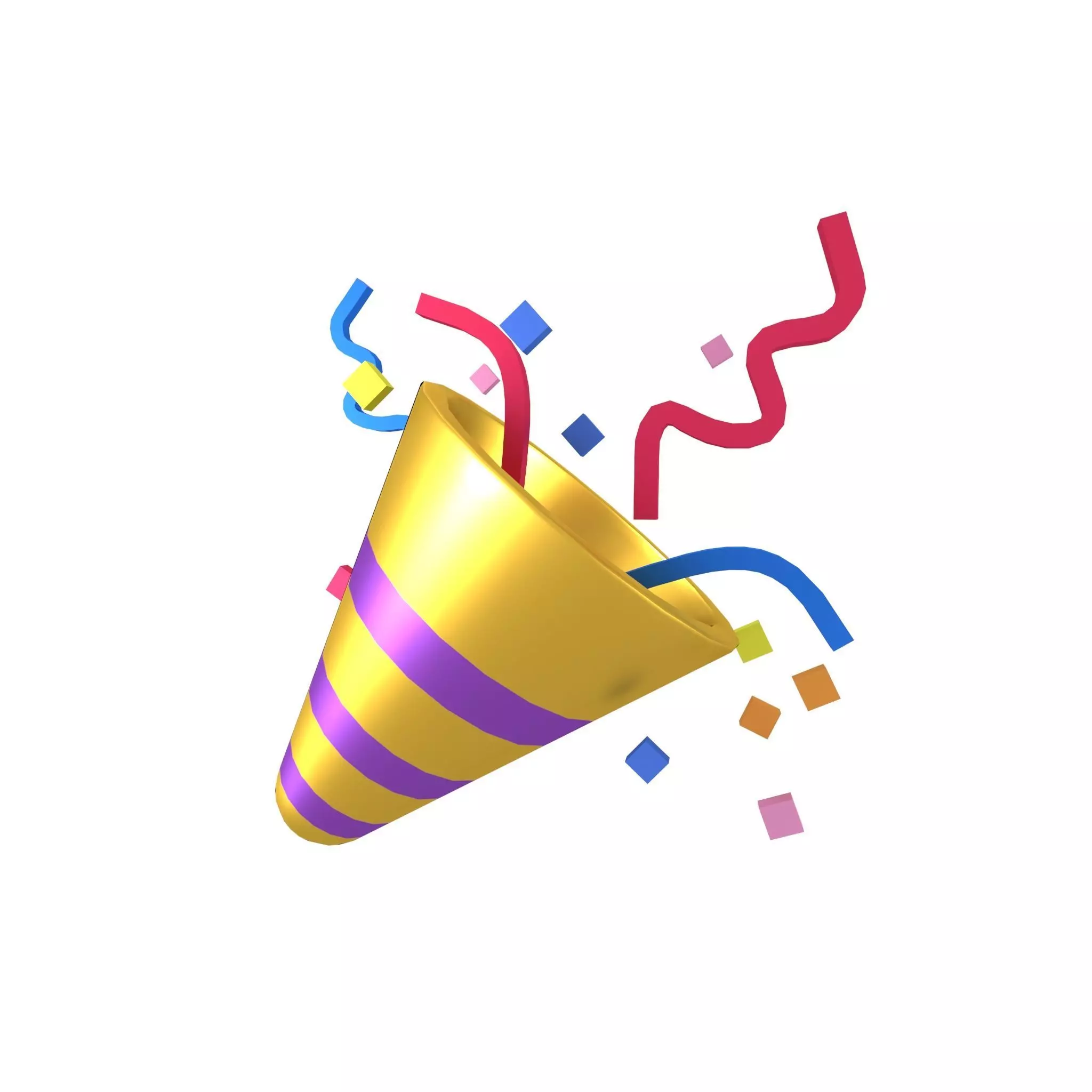 Party Popper v1 005 Low-poly 3D model_0