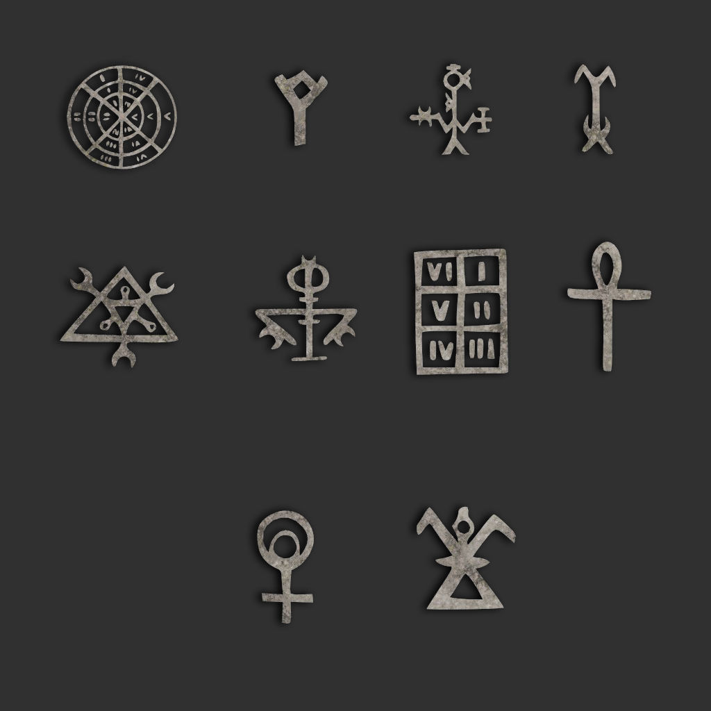 3D model 110 Runes Alpha 8K Vol 1 VR / AR / low-poly | CGTrader