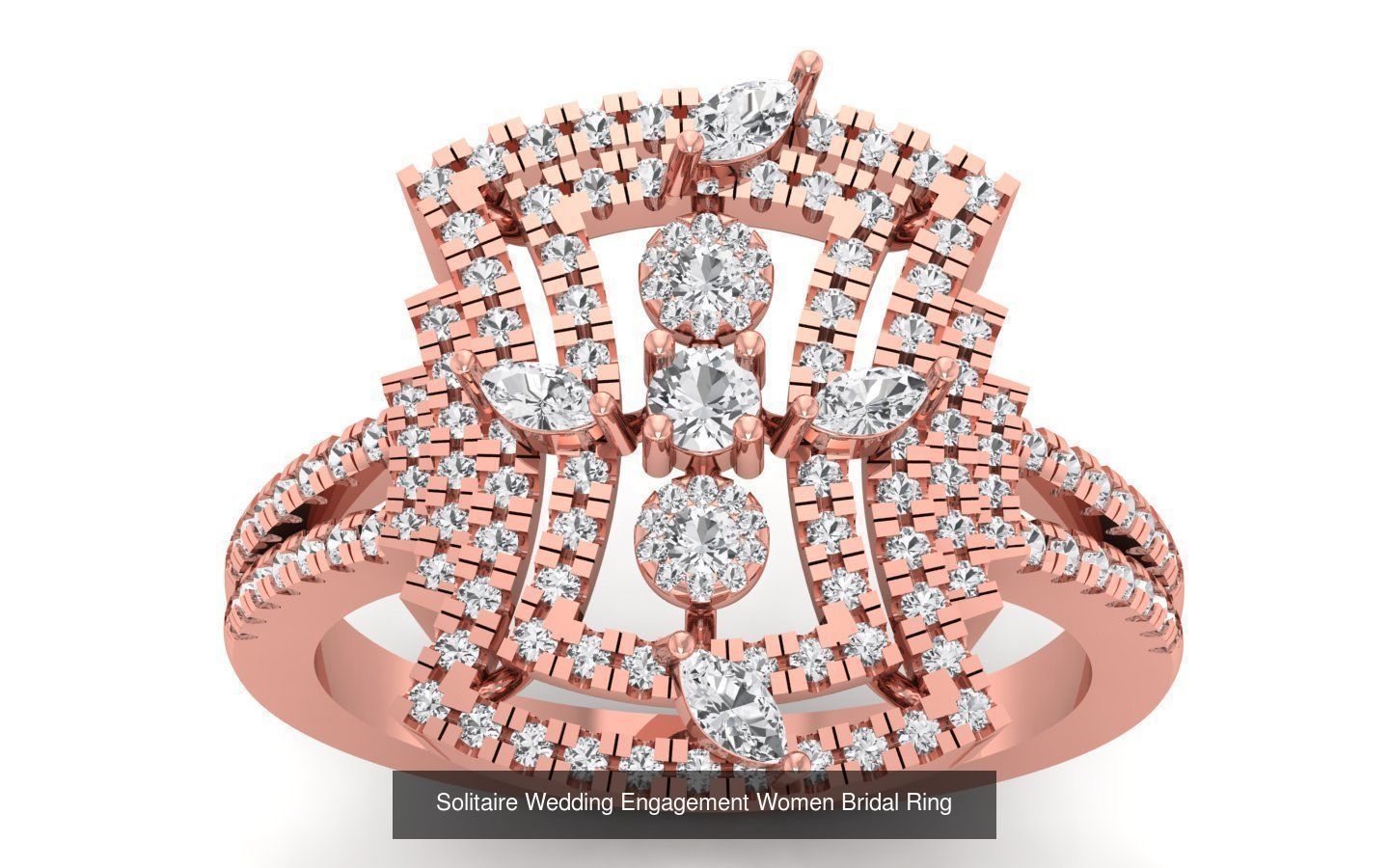 110 Solitaire Engagement Wedding Women Bridal Rings Collection _76