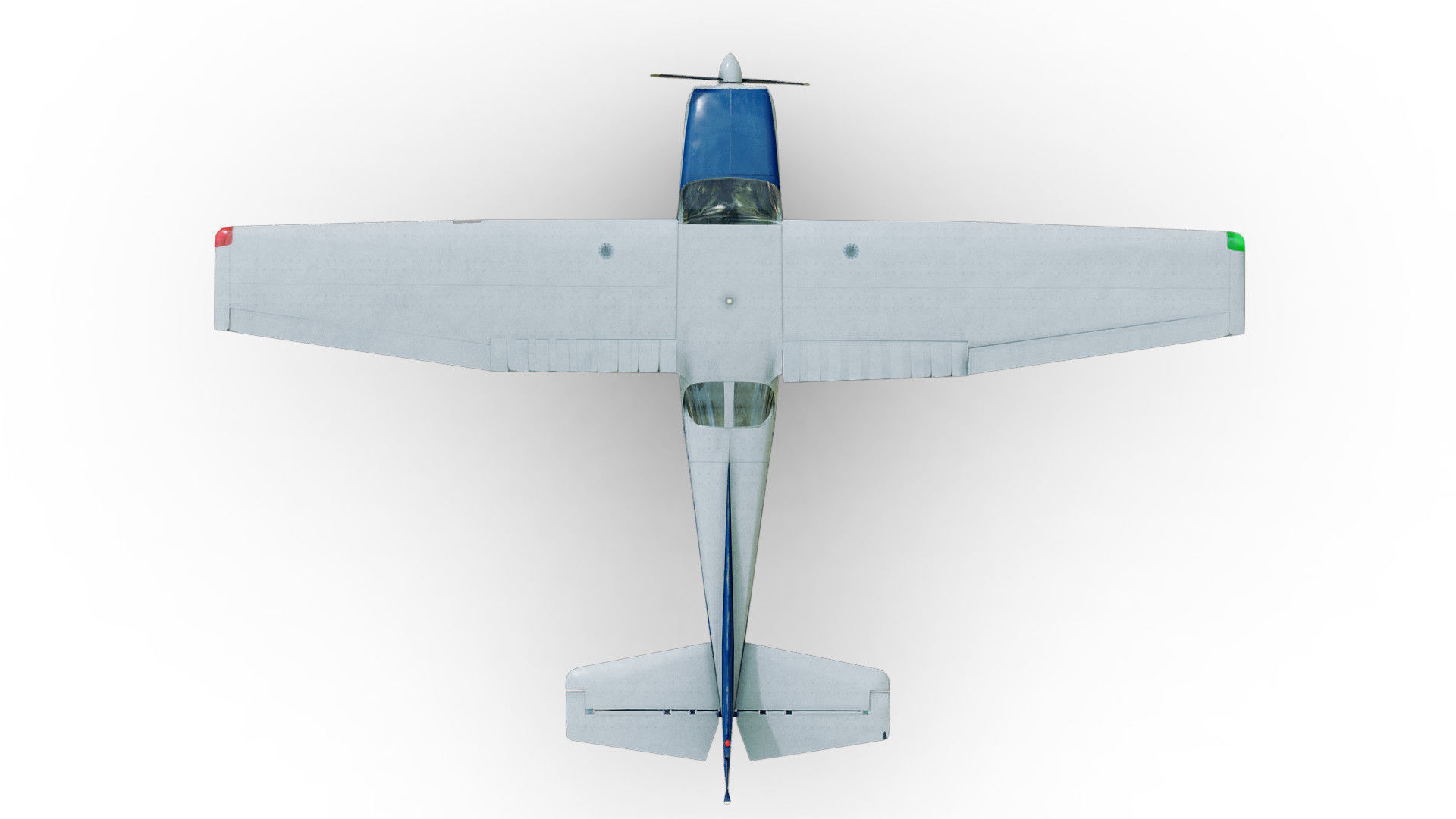 Light Airplane Low-poly 3D model_41